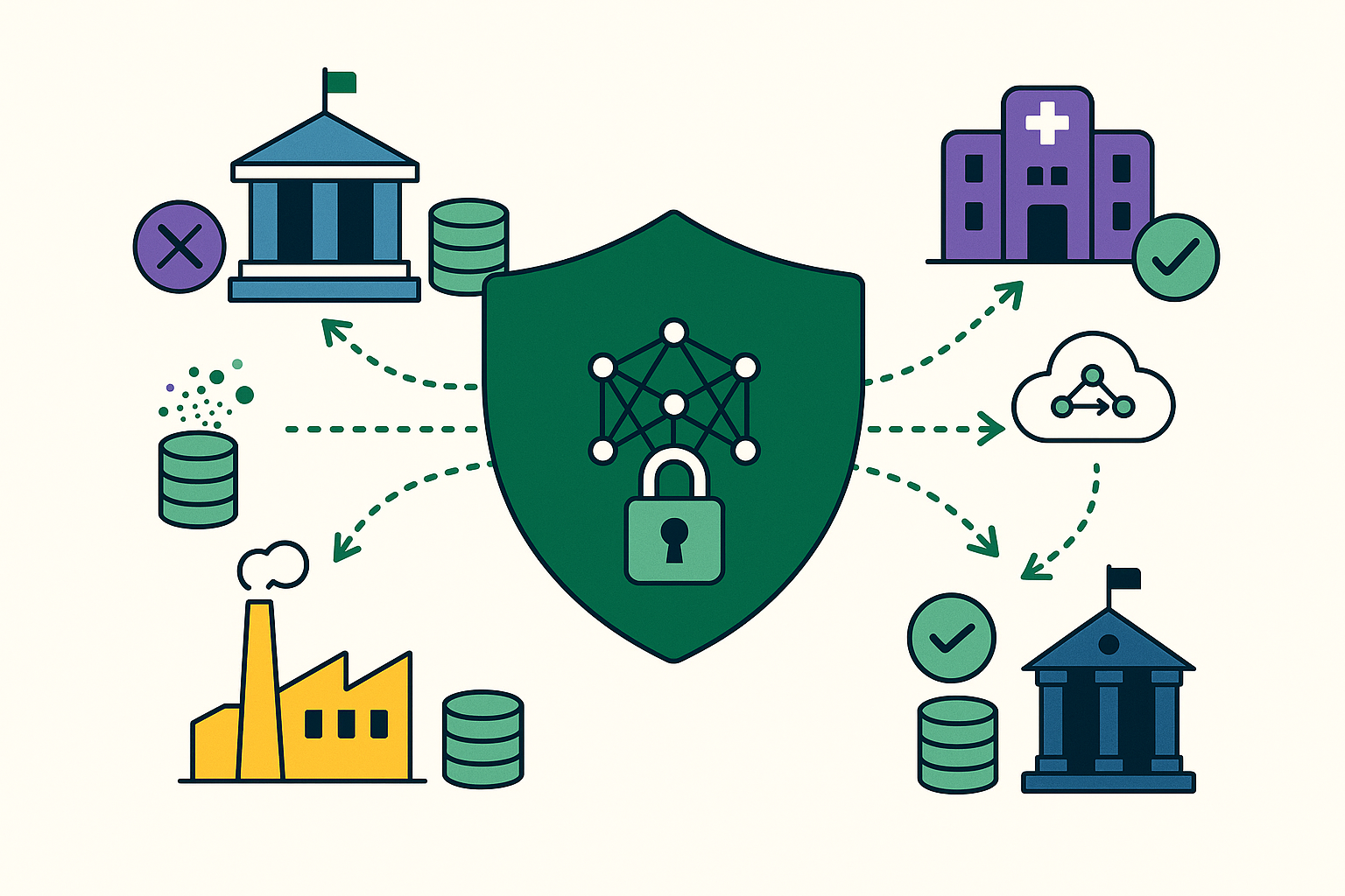 Data privacy network visualization